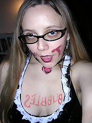 A collection of images showcasing a married person who is also a sissy, indulging in sexual activities while their partner watches