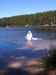 Lory with two fingers in her vagina