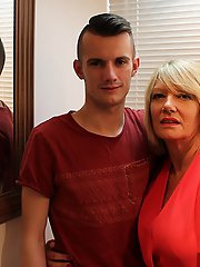 Naughty British housewife doing her toy boy