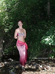 In riverbed little river Sherbikha