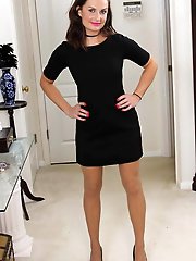 Old hellcat is taking off her dress for cash