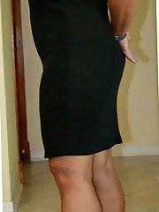 Old mom is playing alone